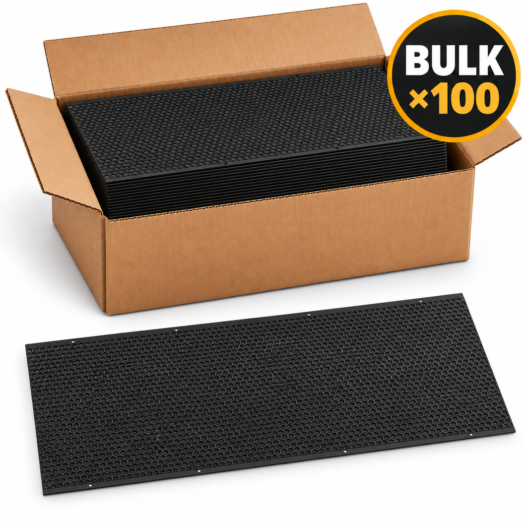 100x Medium Plastic Foundation - Waxed