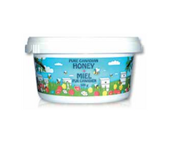 Honey Printed Plastic Tub 500 g - case of 12
