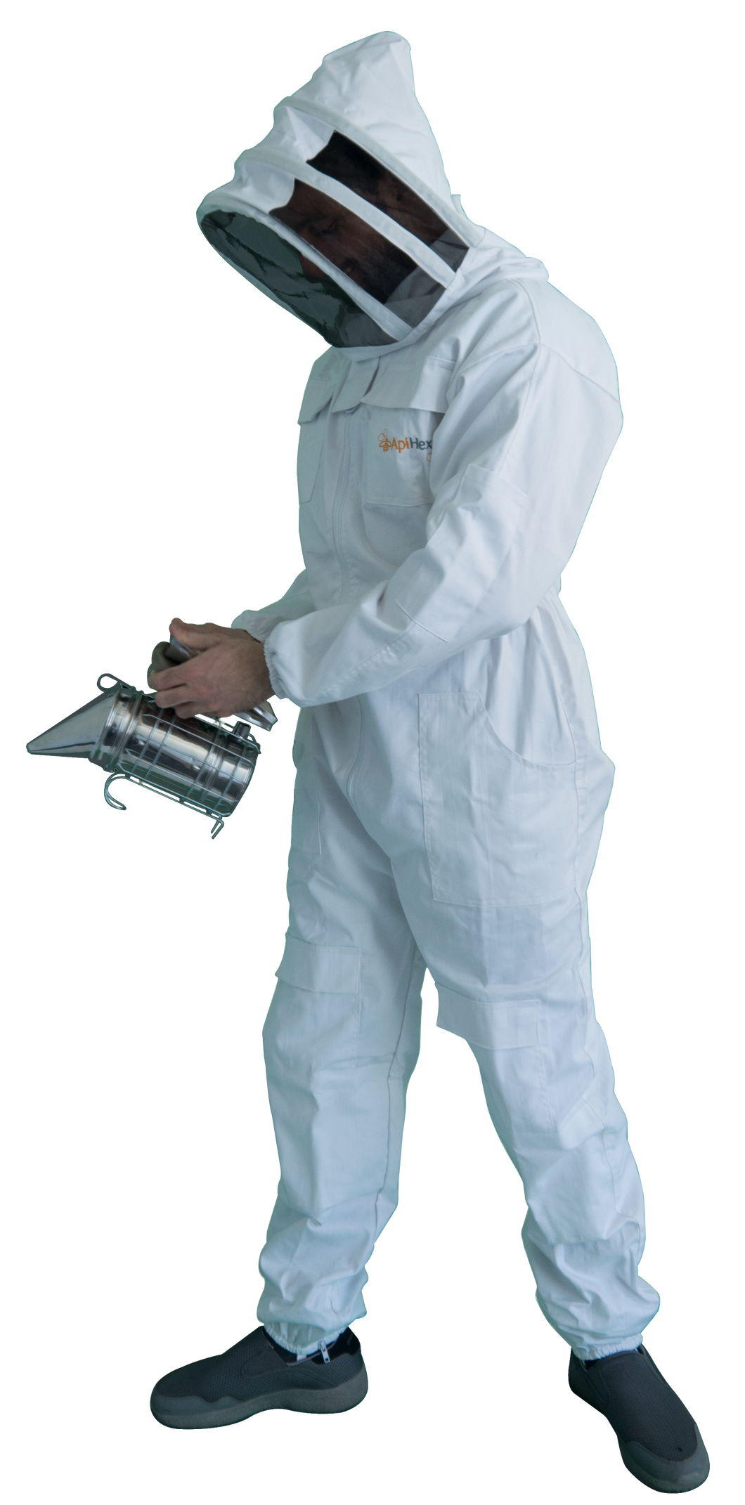 White Beekeeping Suit - Standard, Side