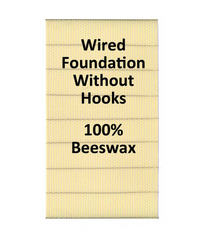 5 5/8 Wired 100% BeesWax foundation without Hooks