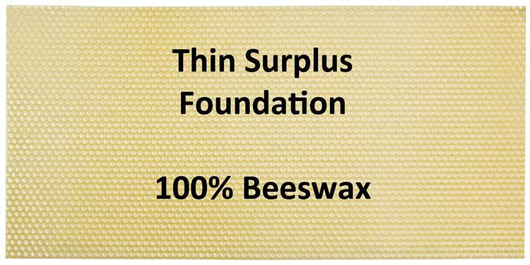 Medium Cut Comb Wax Foundation